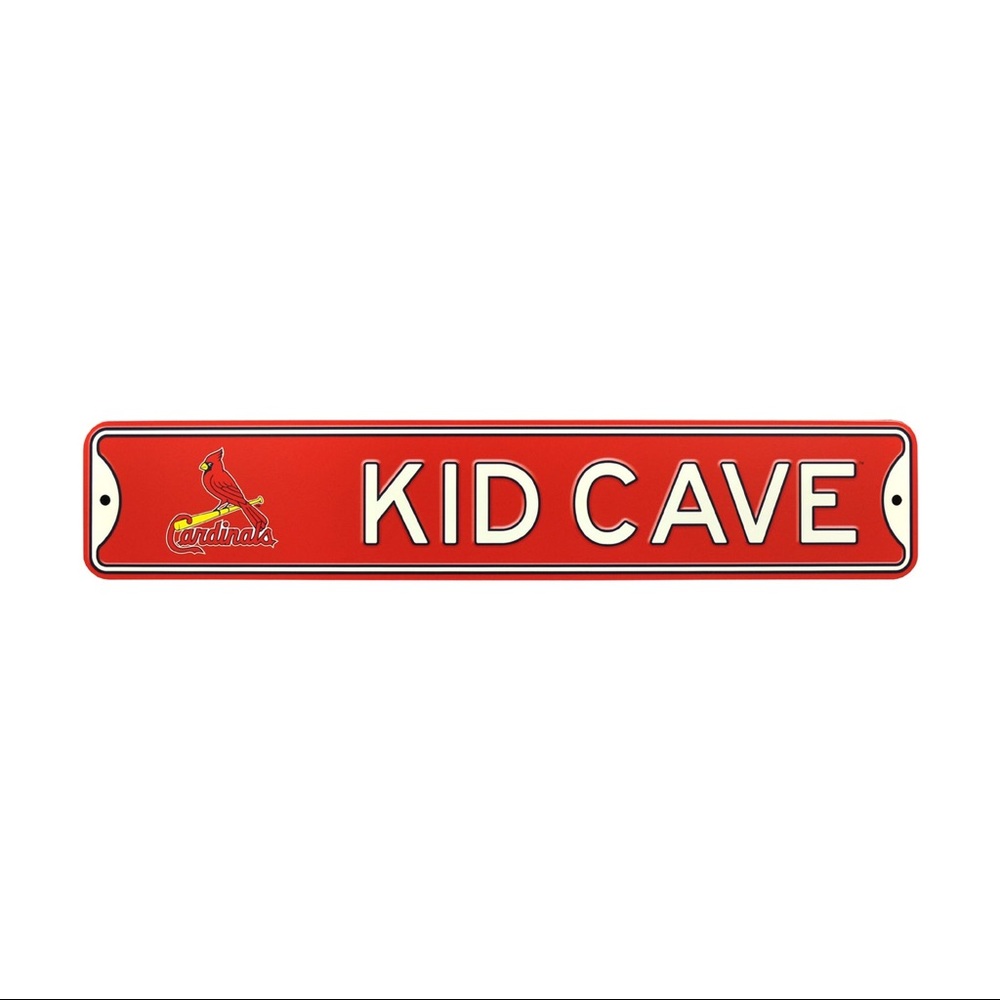 St Louis Cardinals 24 "Steel Kid Cave Sign